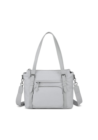 Smart Bags Twill Dimi Kumaş Kadın Omuz Çantası 3329 Gri