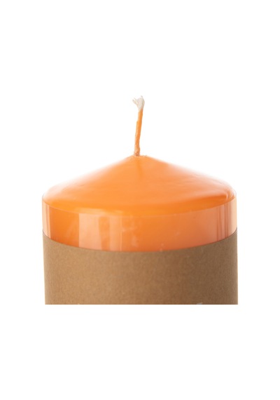 Mudo Home Sütun Mum Turuncu 7x7cm
