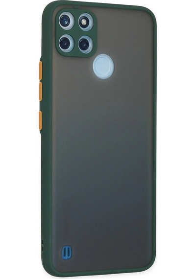 Cosmotex Newface Realme C21y Kılıf Montreal Silikon Kapak - Yeşil