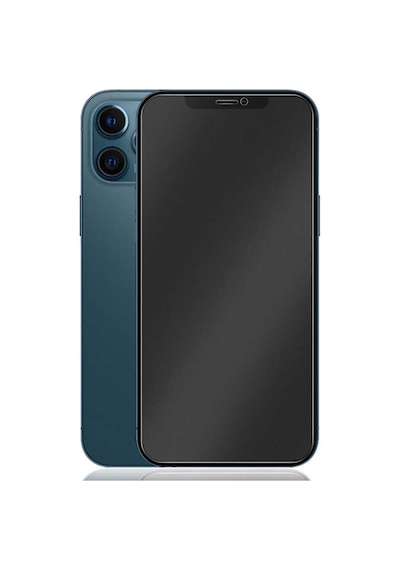 Apple Uyumlu   iPhone 13 Mini Full Mat Ekran Koruyucu Siyah
