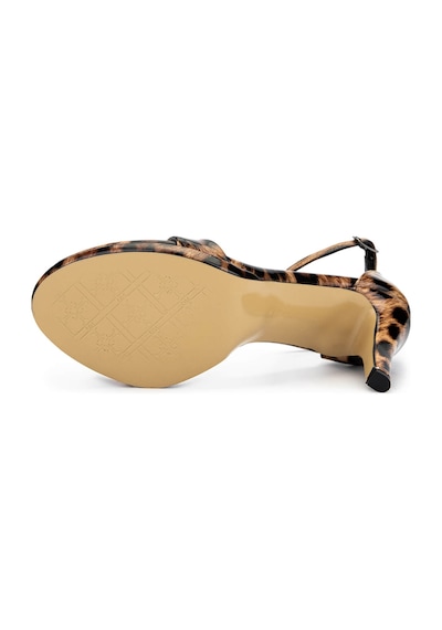 Tamer Tanca Kadın Vegan Leopar Rugan Topuklu Ayakkabı 1131 001 Bn Ayk Y25 Leopar Rgn Leopar