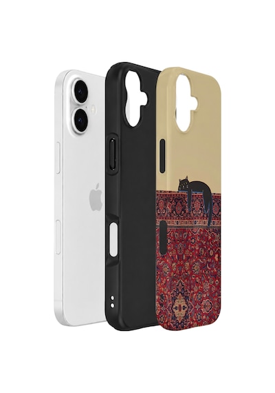 Apple iPhone Uyumlu 17 Vorian Çift Katmanlı Kılıf Persian Cat Lounge