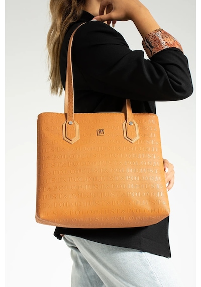 Just Polo Kadın Büyük Boy 2 Bölmeli El Çantası Large Tote Bag P344028mh Taba