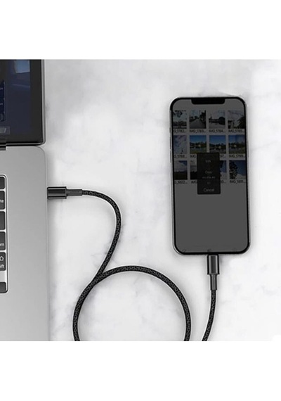 Baseus Typec Apple iPhone Uyumlu Şarj Kablosu PD 20W 1mt Siyah CATLWJ-01