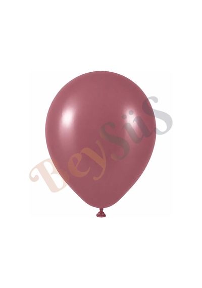 Rosewood Renk Lateks Retro Balon 30 Cm - 12 Adet Pembe