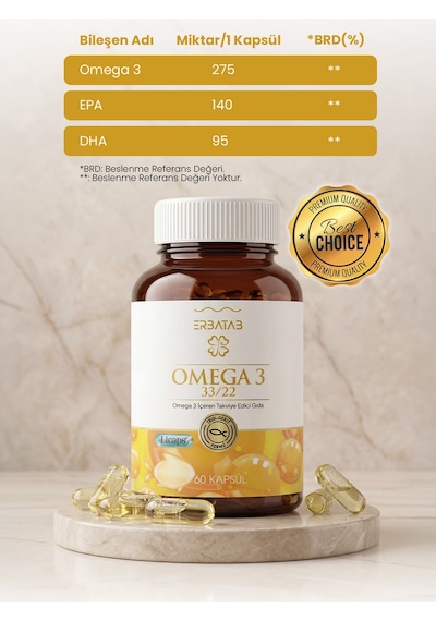 Erbatab Avantaj Paketi 1 (Magnezyum, D3K2, B12 - B9, Omega, Demir)
