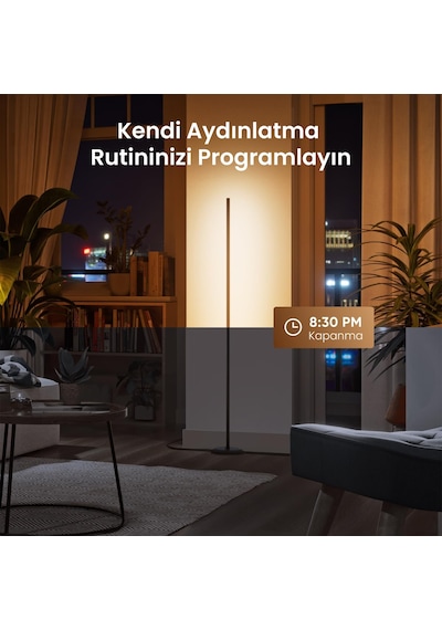 Nanoleaf Akıllı Rgbw Dikey Aydınlatma Yer Lambası Matter, App Kontrollü, Google Home, Alexa, Apple H RGB