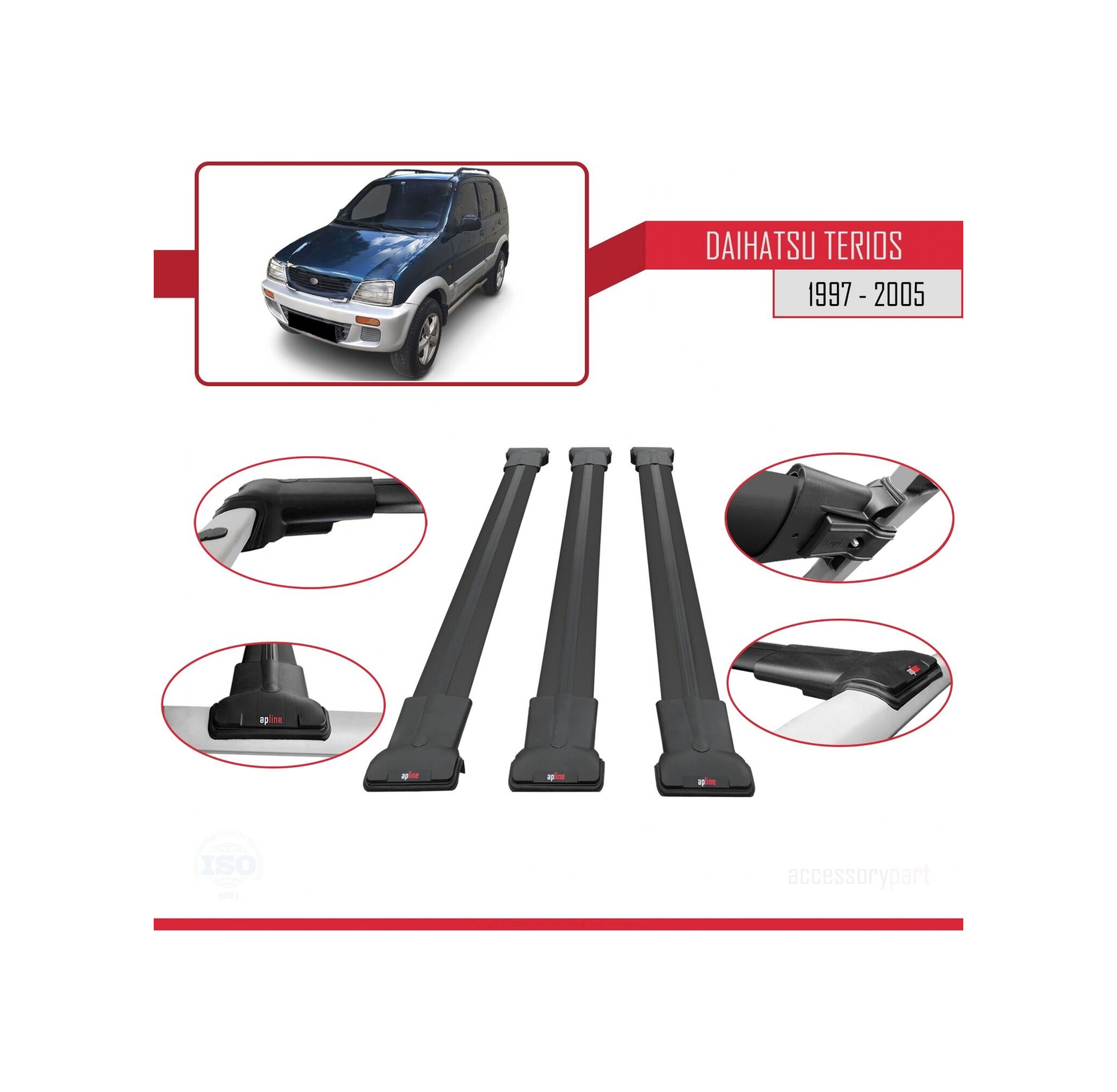 Daihatsu Terios J100 1997-2005 Arası İle Uyumlu Fly Model Ara A