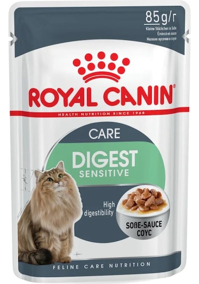 Royal Canin Digest Sensitive Gravy Pouch Yetişkin Kedi Yaş Maması 6 x 85 G