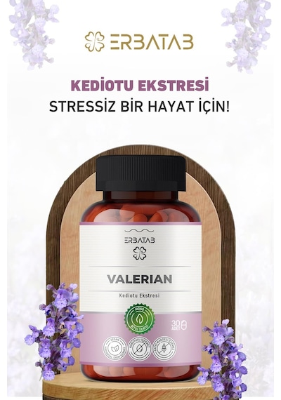 Erbatab Valerian Kediotu Ekstresi 30 Kapsül