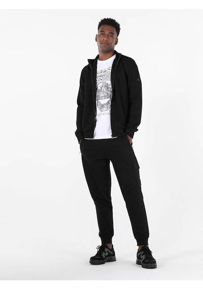 Colin's Slim Fit Dar Kesim Siyah Erkek Ceket CL1057269_Q1.V2_BLK
