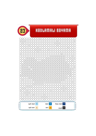 Çocuklar İçin Piksel Boyama Kitabı