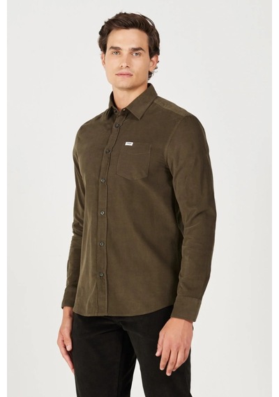 Wrangler Regular Fit Yeşil Erkek Gömlek W5a14axıx 001