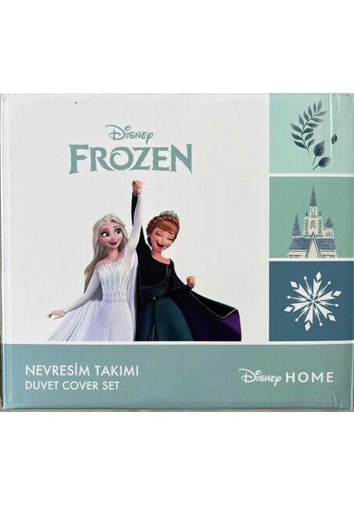 Özdilek Lisanslı Fitted Çarşaflı Tek Kişilik Çocuk Nevresim Takımı-frozen Leaves Mint Mint