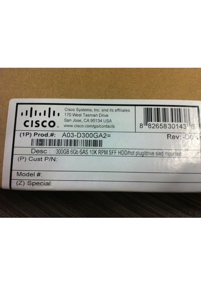 Cısco Harddisk A03-D300 Ga2