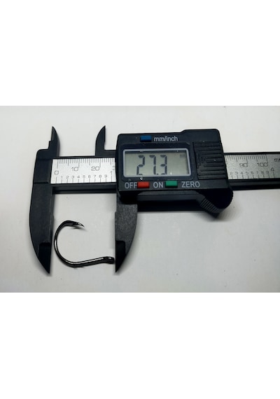 Powerex Chinu With Ring Tırnaklı 2/0 no. Delikli Paslanmaz Black