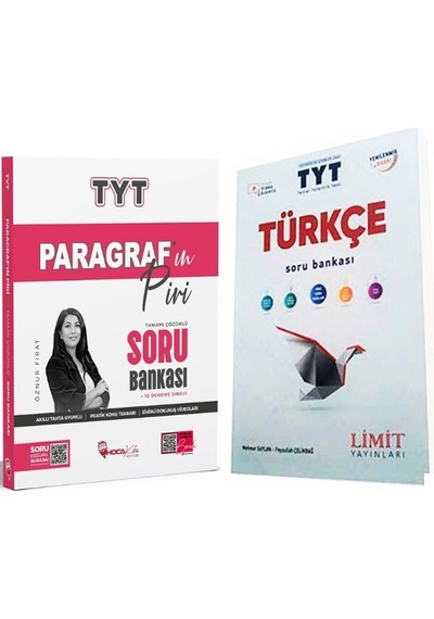 Limit Tyt Türkçe Ve Hoca Kafası Paragrafın Piri Soru Bankası Seti 2 Kitap