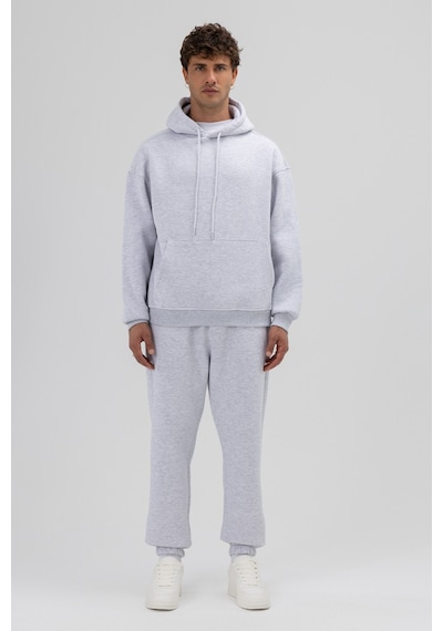 Vamos Basic Oversize Kapüşonlu Sweatshirt Çok Renkli