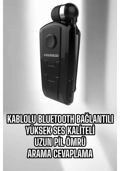Hepsi Tüm Telefonlara Uyumlu Mikrofonlu Titreşimli Makaralı Bluetooth Kulakiçi Kulaklık Najmaddin