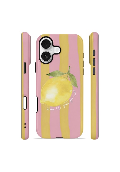 Apple iPhone Uyumlu 17 Vorian Çift Katmanlı Magsafe Kılıf Pink Lemon Muse