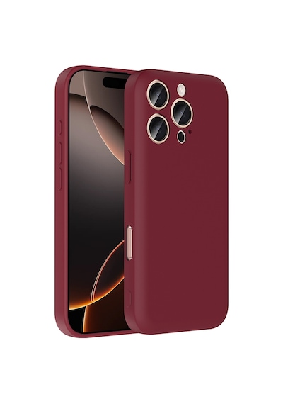 Apple Uyumlu iPhone 16 Pro Max Kılıf Kamera Korumalı Kartlık Hazneli Zore Vitra Kapak Mürdüm