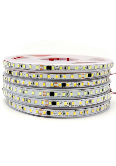 220v Trafosuz Yapışkanlı Dış Mekan Şerit Led Günışığı 3 M / 5 M 5 Metre Beyaz