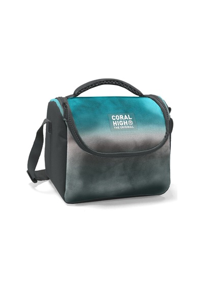 Coral High Turkuaz Gri Batik Isı Yalıtımlı Beslenme Çantası - Erkek Çocuk