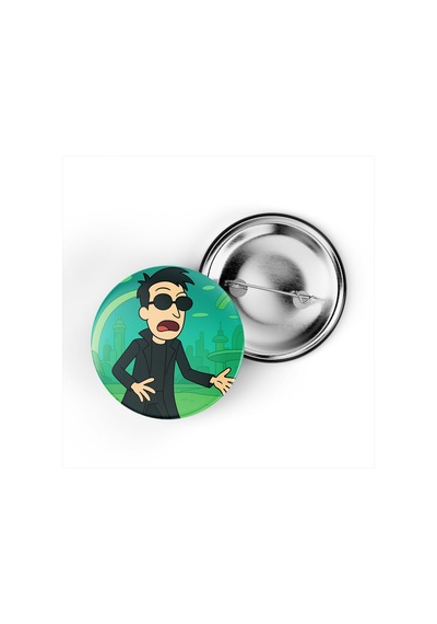The Matrix Neo - 44 Mm İğneli Çanta Rozeti - 5 Adet Diğer