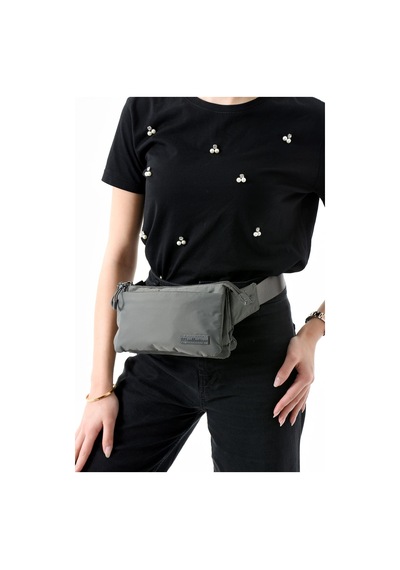 571 Collections Çok Cepli Bel Çantası Unisex Gri Model: 571-13-9r Gri