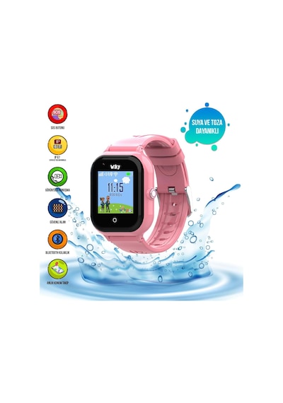 Watch 4s Pembe Görüntülü Konuşma Akıllı Çocuk Saati