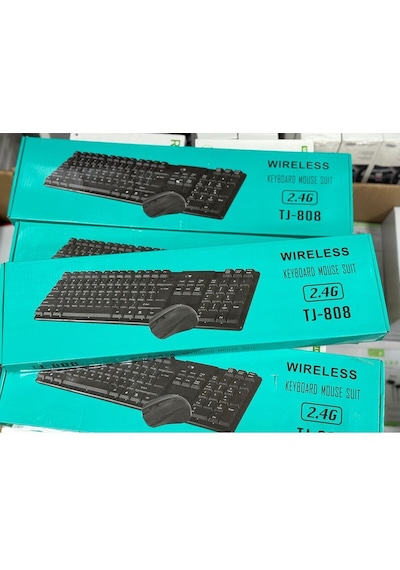 Kablosuz Klavye Ve Mouse Seti 2.4g Tj-808 Optik