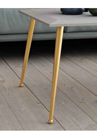Bone Metal Ayak 25cm Altın Renk Koltuk Puf Dolap Tv Ünite Modern Mobilya Ayağı Komidin Gold