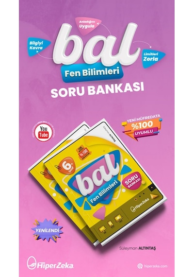 2027 6. Sınıf Bal Fen Bilimleri Soru Bankası |Süleyman Altıntaş