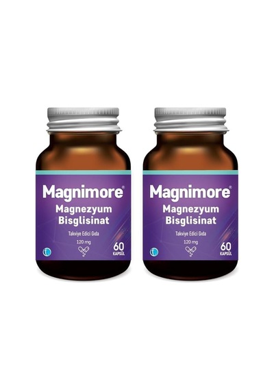 Magnezyum Bisglisinat 60 Bitkisel Kapsül 120 Mg 2 Paketi
