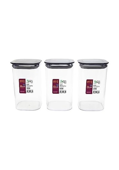 Omak 3 &apos Lü 1.1 Lt. Kare Erzak Kabı Seti