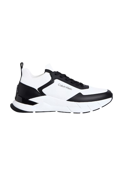 Calvin Klein Erkek Ck Low Top Lace Up Sneakers - Beyaz/siyah White/black