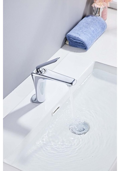 Sano Kısa Lavabo Bataryası Parlak Krom