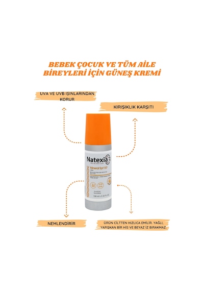 Natexia Mineral Güneş Koruyucu Losyon SPF50+ 100 Ml