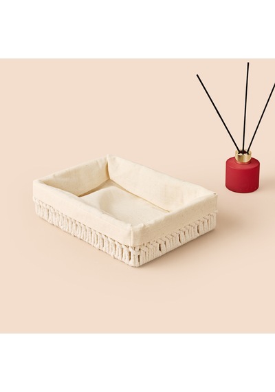 Living Boho Style Sepet - Ekru - 7x19x28,5 Cm Çok Renkli