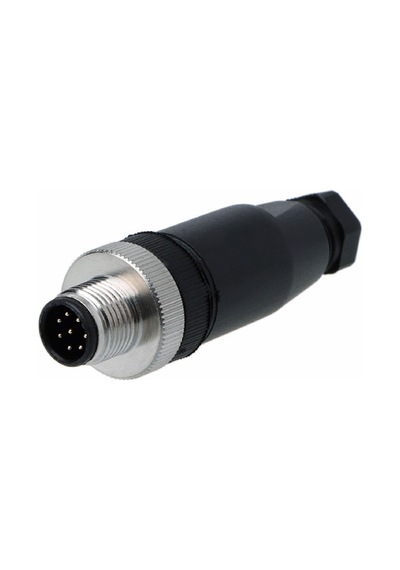 Zhong M12pg-8k ,m12/8-pin Düz Erkek Soket