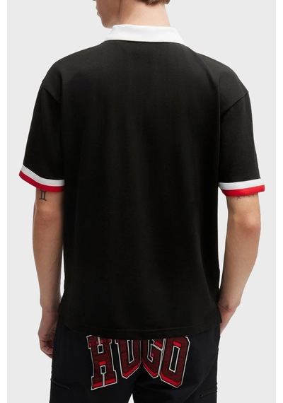 Hugo Erkek Polo Yaka T Shirt 50510183 001 Siyah Siyah