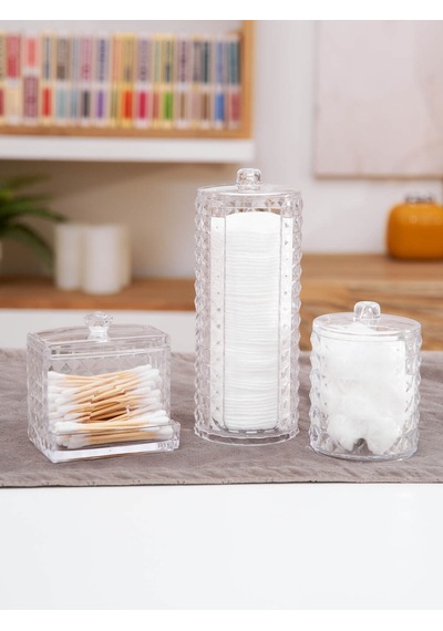 3 Parça Organızer Set Plastik Şeffaf Tr Diğer