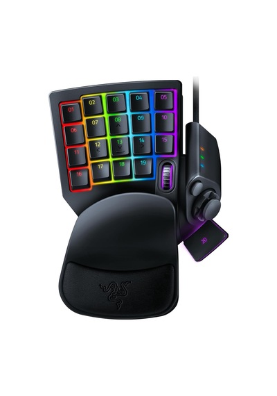 Tartarus Pro - Oyun Tuş Takımı - Analog-optik Düğmelere Ve Hızlı Ateş Moduna Sahip Oyun Kumandası 32 Programlanabilir Düğme, Özelleştirilebilir Tetik Noktası, 8 Profil Siyah