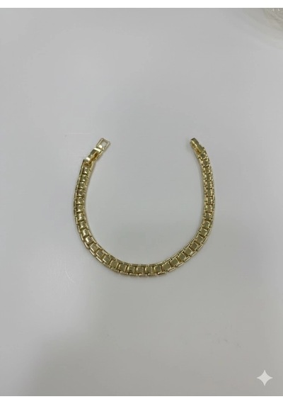 Pirinç Cm Bileklik 17+2 Cm - Kbl0427 Sarı