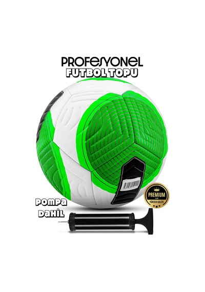 Telvesse Futbol Topu Ft501 Flight Pompalı Set Dayanıklı Sert Zemin Halı Saha Futbol Topu No:5 Çok Renkli