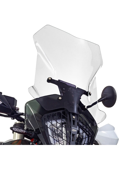 GP Kompozit KTM 790 / 890 ADV / ADV R 2021-2022 Uyumlu Ön Cam Şeffaf 47 cm