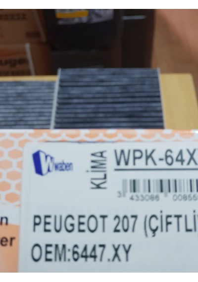 Peugeot 207 Polen Filtresi Karbonlu N11.37377