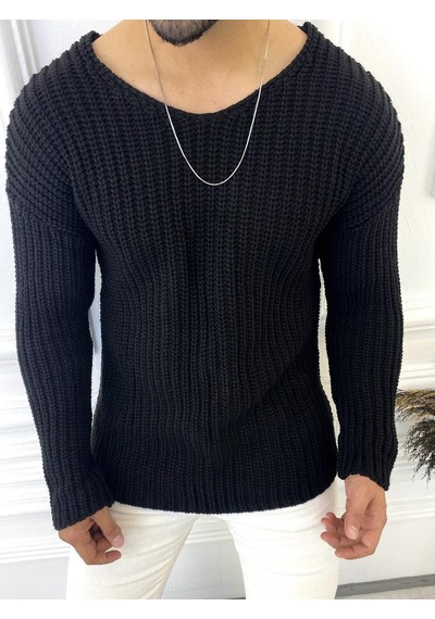 Elku Moda Elkumoda Kazak Oversize Triko Bol Kesim Salaş Kazak-2823