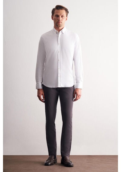İmza Beyaz Düğmeli Yaka Örme Uzun Kol Performans Ürün Slim Fit %100 Pamuk Gömlek 1004255271 Beyaz İmza Beyaz Düğmeli Yaka Örme Uzun Kol Performans Ürün Slim Fit %100 Pamuk Gömlek 1004255271 Beyaz