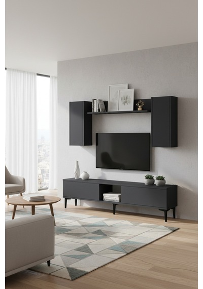 Tvr1599a Aplos Tv Ünitesi Takımı Antrasit 150cm
